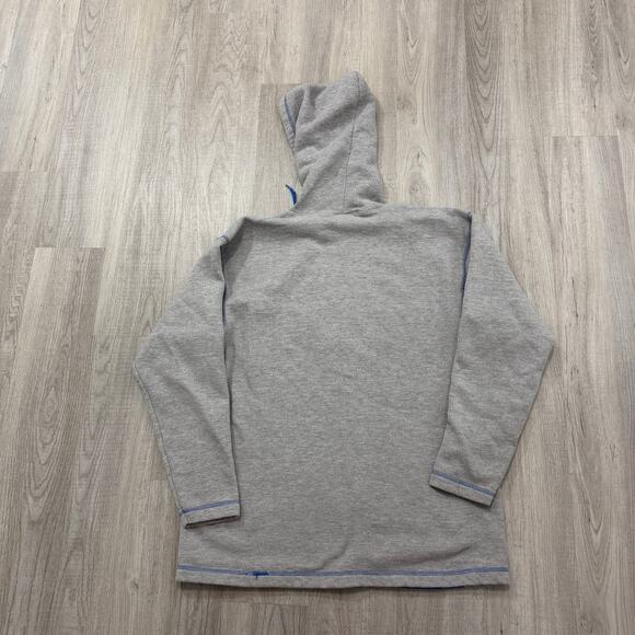 Vintage Detroit Lions Hoodie Men's Large Gray 90s NFL Football Honolulu Blue - Picture 9 of 11